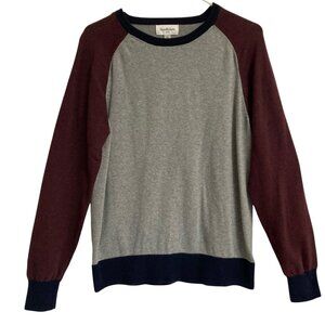 Men's GOODFELLOW & CO 100% Cotton Crew Neck Colorblock Sweater Size Medium